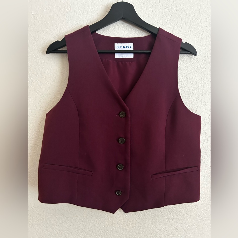 Old Navy Deep Red Vest